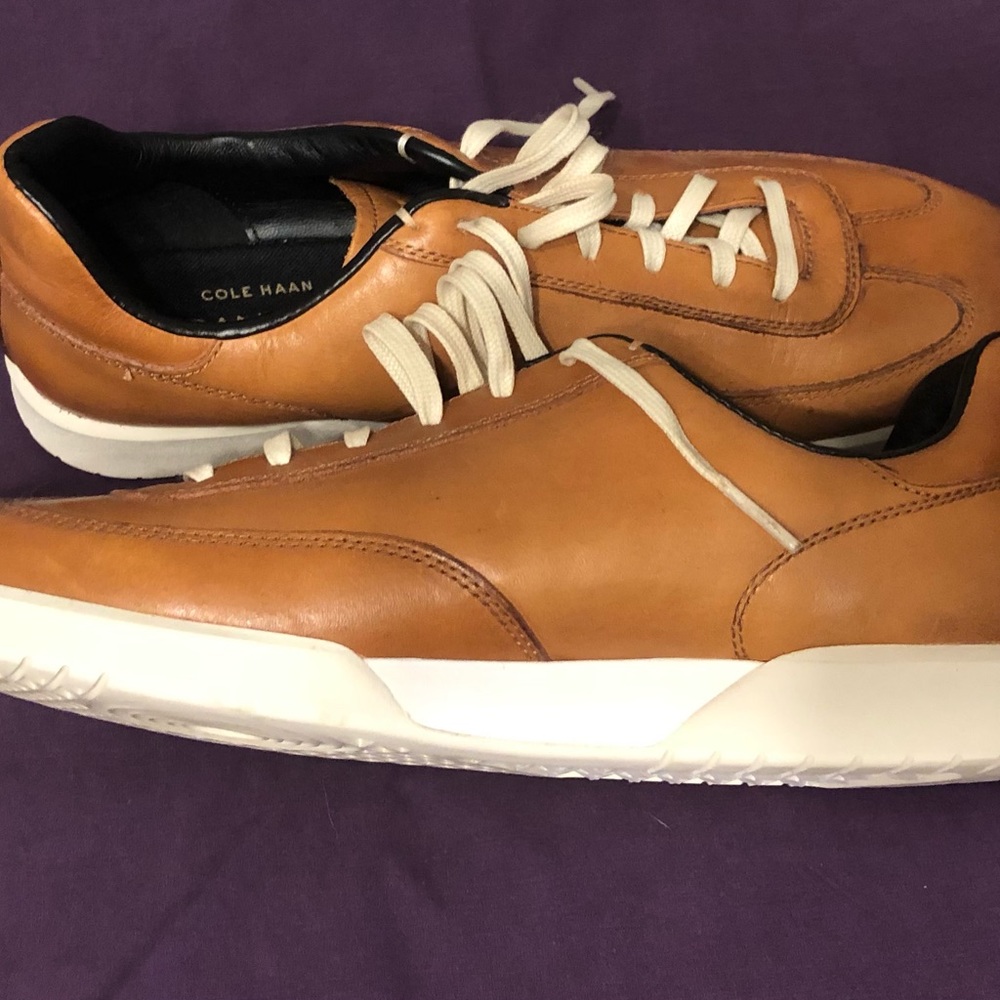 Cole Haan grandpro light brown leather sneakers